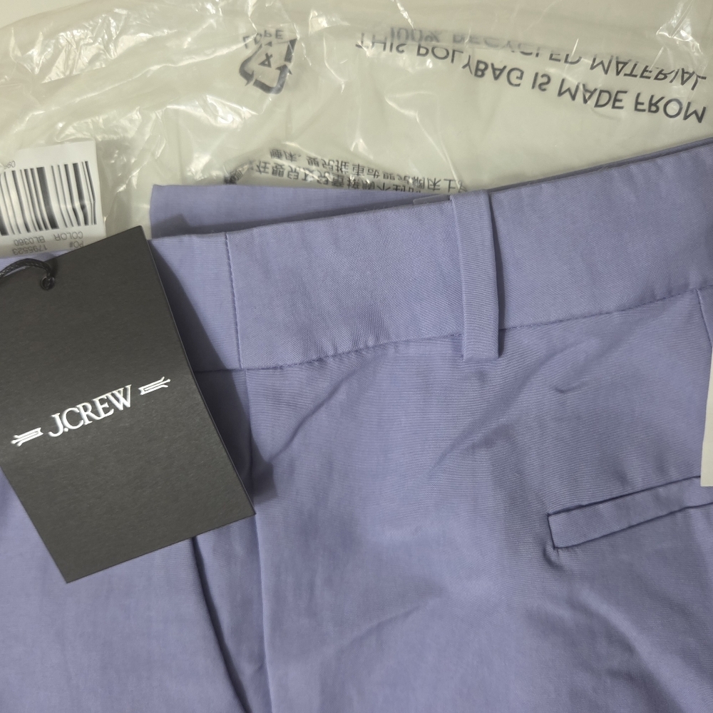 NWT J. Crew Light Purple or Periwinkle Women's Trousers - Size 10 - Picture 5 of 7